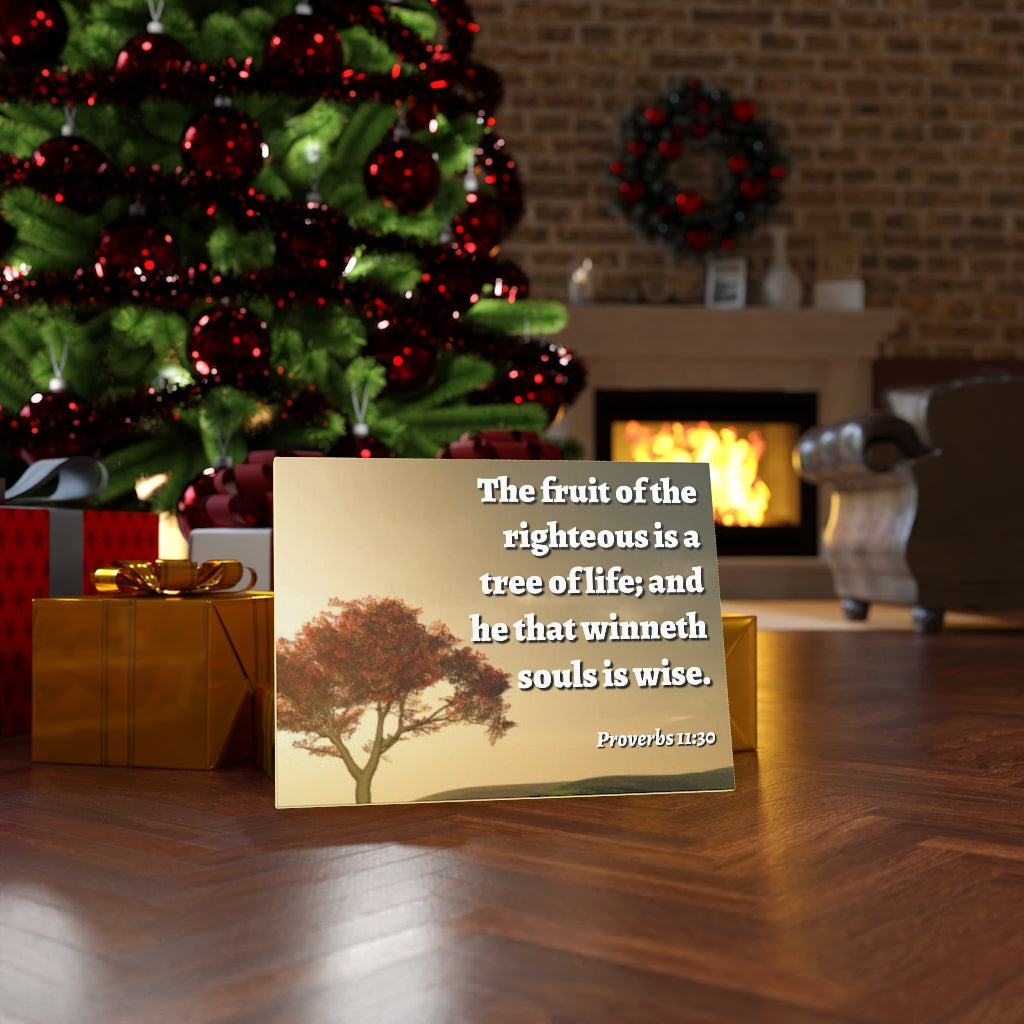 Scripture Walls Tree Of Life Proverbs 11:30 Bible Verse Canvas Christian Wall Art Ready to Hang Unframed-Express Your Love Gifts