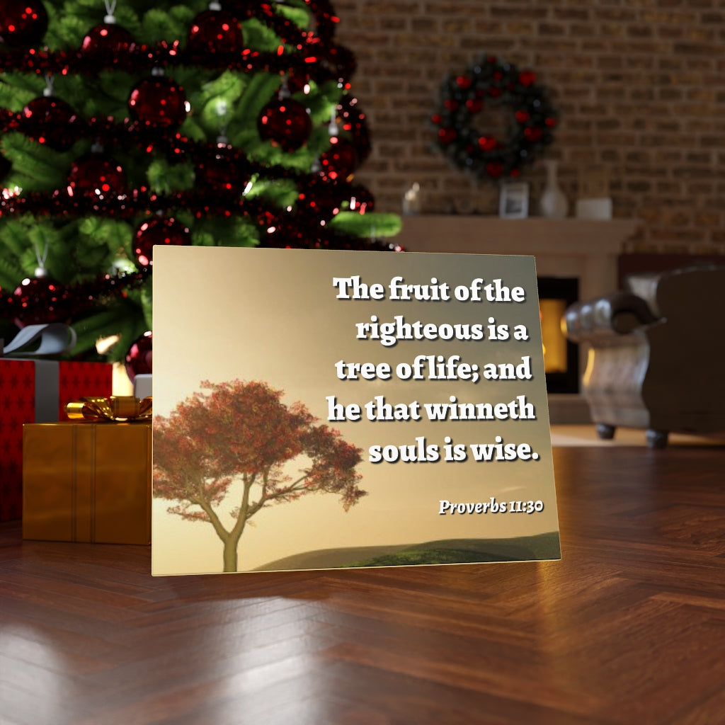 Scripture Walls Tree Of Life Proverbs 11:30 Bible Verse Canvas Christian Wall Art Ready to Hang Unframed-Express Your Love Gifts