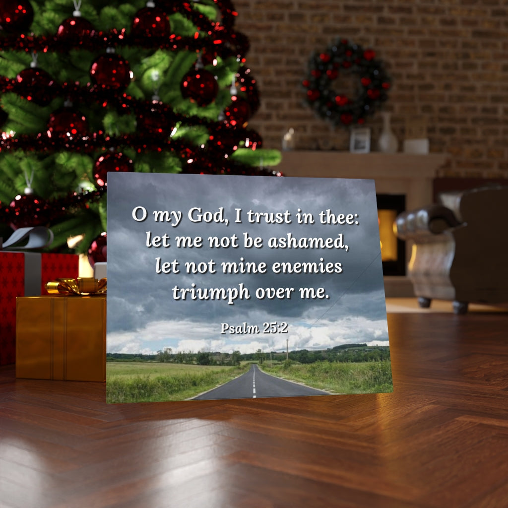 Scripture Walls Triumph Psalm 25:2 Bible Verse Canvas Christian Wall Art Ready to Hang Unframed-Express Your Love Gifts
