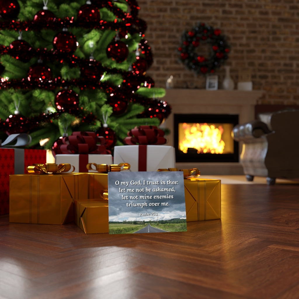 Scripture Walls Triumph Psalm 25:2 Bible Verse Canvas Christian Wall Art Ready to Hang Unframed-Express Your Love Gifts