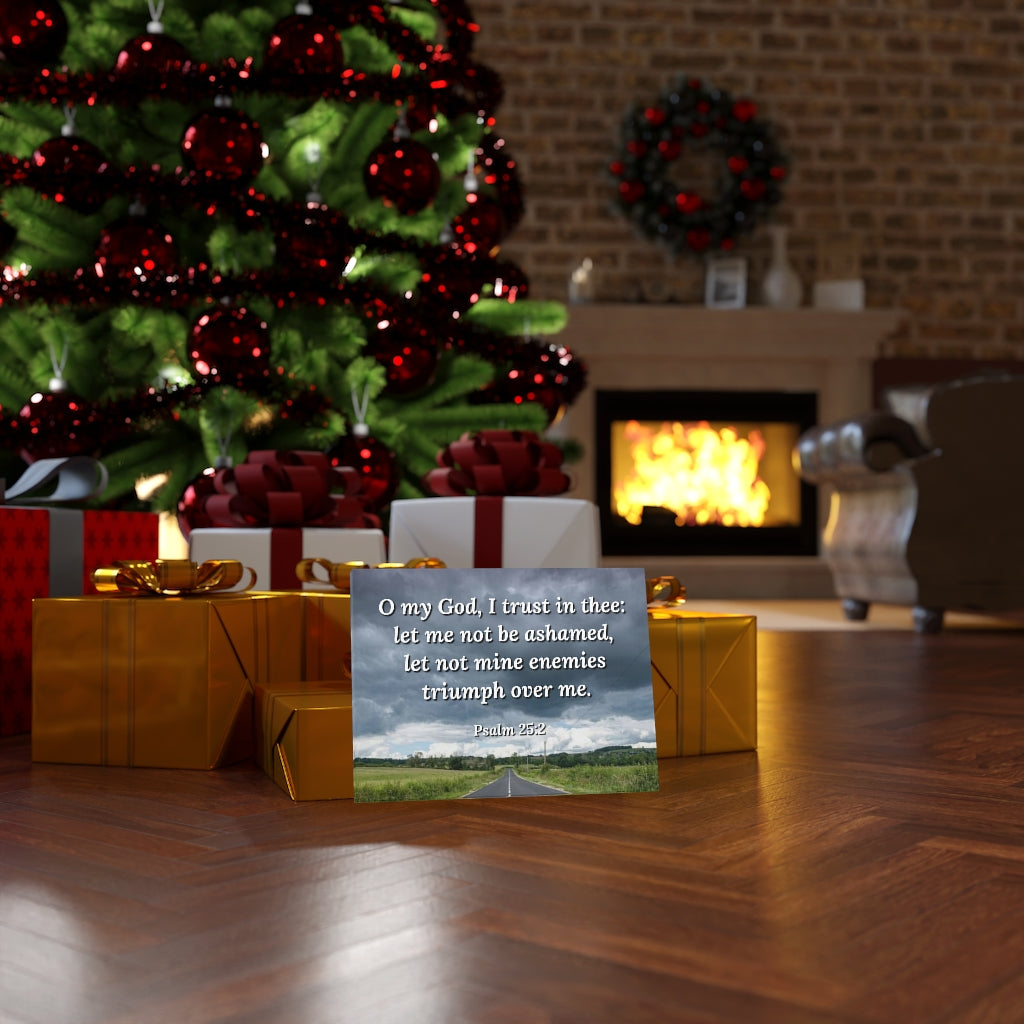 Scripture Walls Triumph Psalm 25:2 Bible Verse Canvas Christian Wall Art Ready to Hang Unframed-Express Your Love Gifts