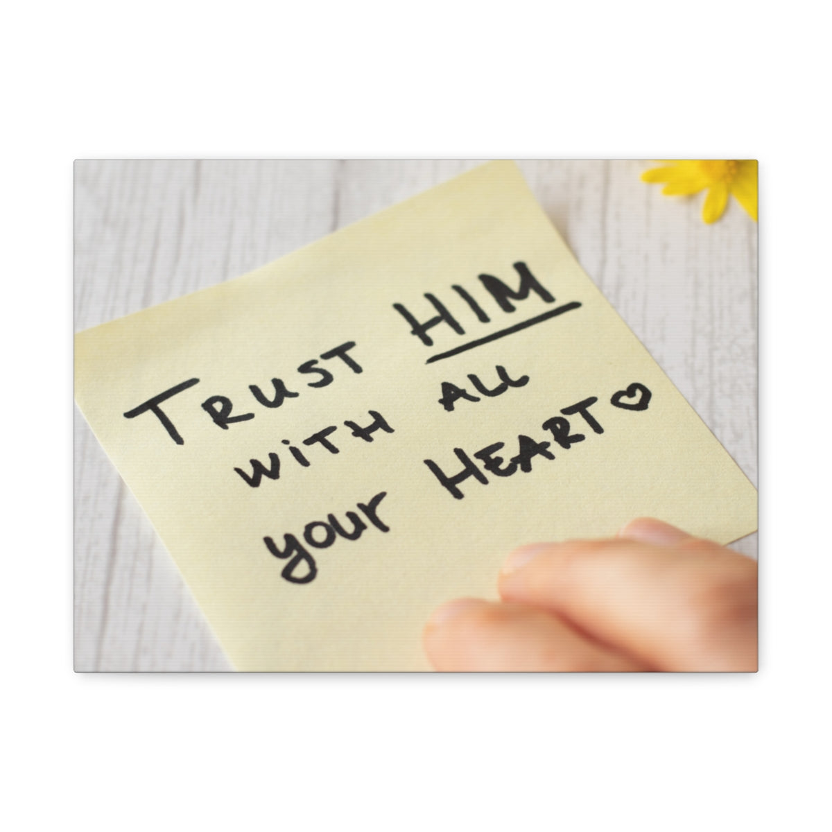 Scripture Walls Trust Him Notes 1 PETER 5:7 Christian Wall Art Bible Verse Print Ready to Hang Unframed-Express Your Love Gifts