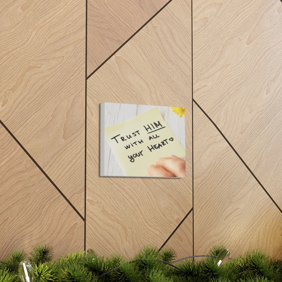 Scripture Walls Trust Him Notes 1 PETER 5:7 Christian Wall Art Bible Verse Print Ready to Hang Unframed-Express Your Love Gifts