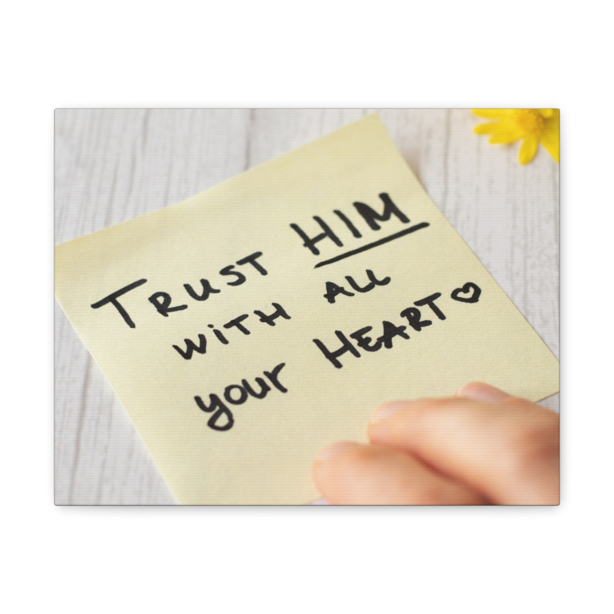 Scripture Walls Trust Him Notes 1 PETER 5:7 Christian Wall Art Bible Verse Print Ready to Hang Unframed-Express Your Love Gifts