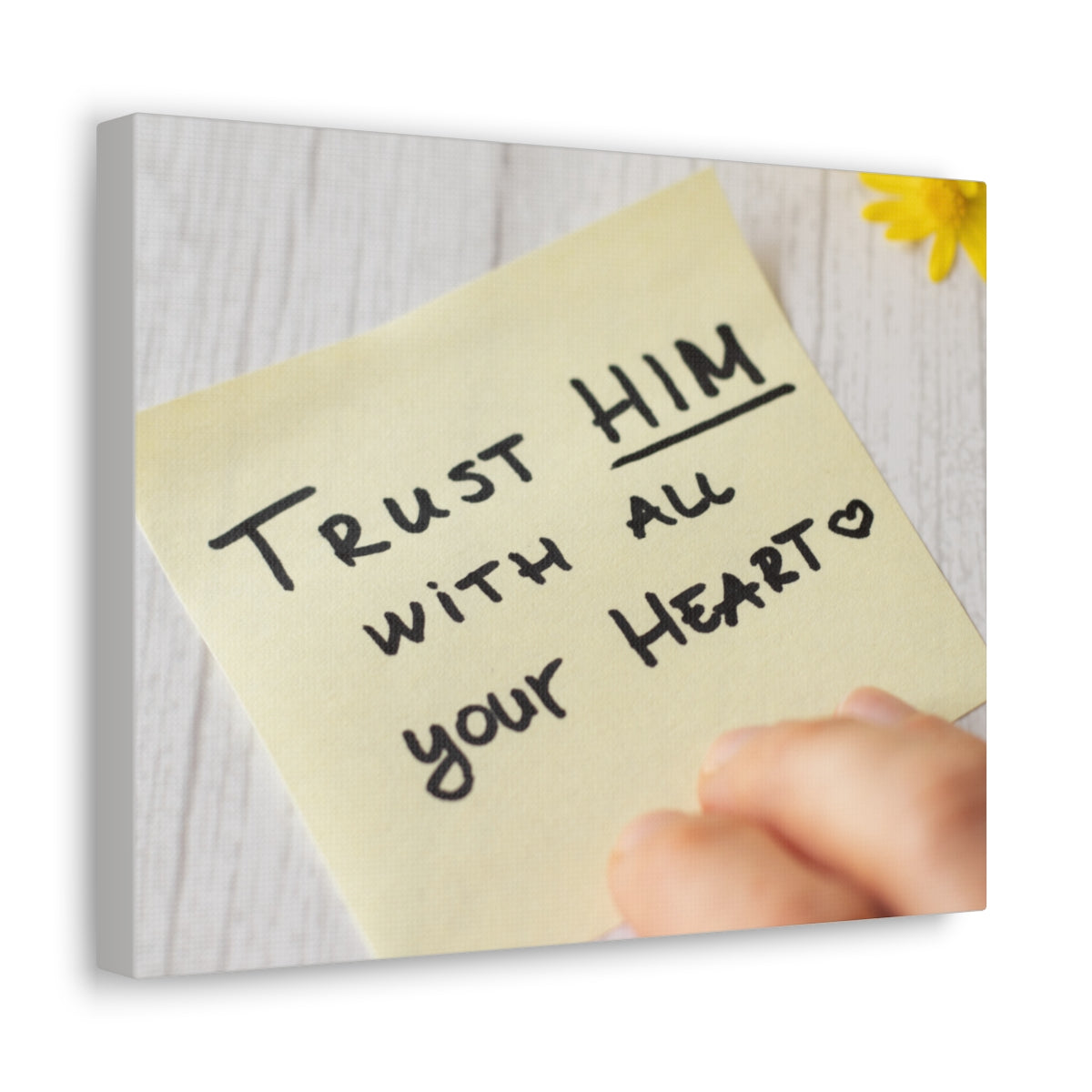 Scripture Walls Trust Him Notes 1 PETER 5:7 Christian Wall Art Bible Verse Print Ready to Hang Unframed-Express Your Love Gifts