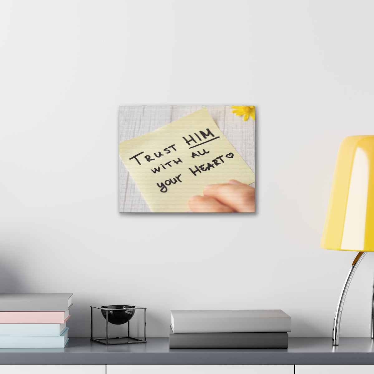 Scripture Walls Trust Him Notes 1 PETER 5:7 Christian Wall Art Bible Verse Print Ready to Hang Unframed-Express Your Love Gifts