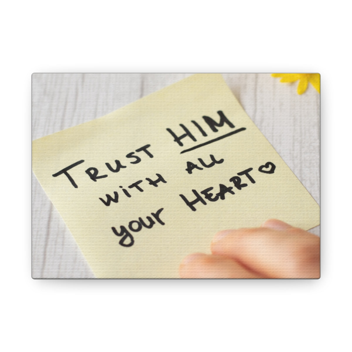 Scripture Walls Trust Him Notes 1 PETER 5:7 Christian Wall Art Bible Verse Print Ready to Hang Unframed-Express Your Love Gifts