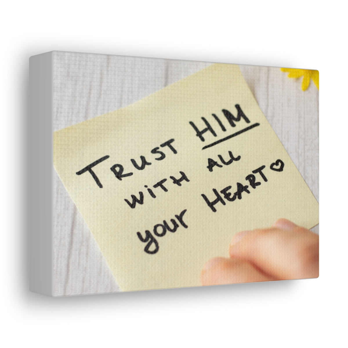 Scripture Walls Trust Him Notes 1 PETER 5:7 Christian Wall Art Bible Verse Print Ready to Hang Unframed-Express Your Love Gifts