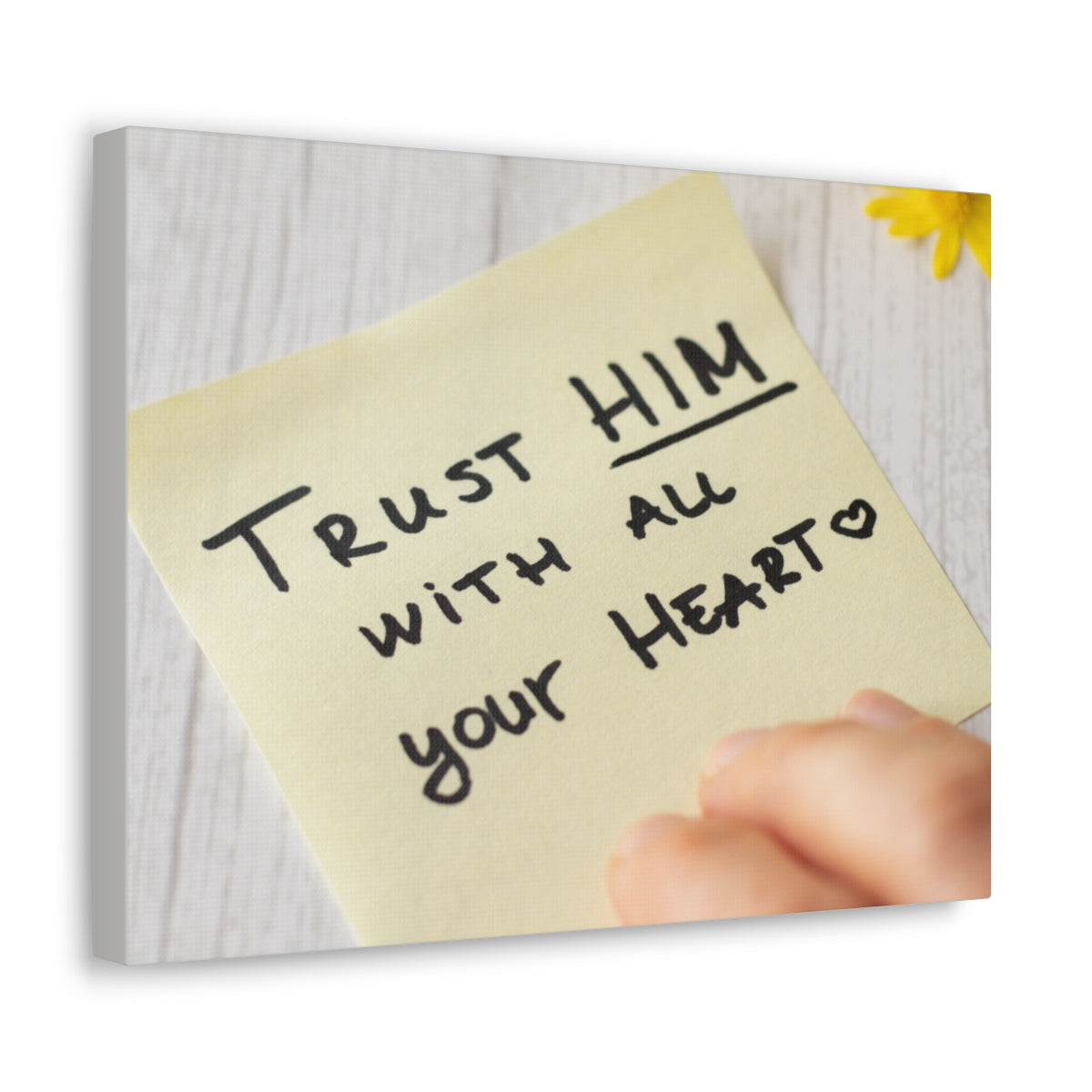 Scripture Walls Trust Him Notes 1 PETER 5:7 Christian Wall Art Bible Verse Print Ready to Hang Unframed-Express Your Love Gifts