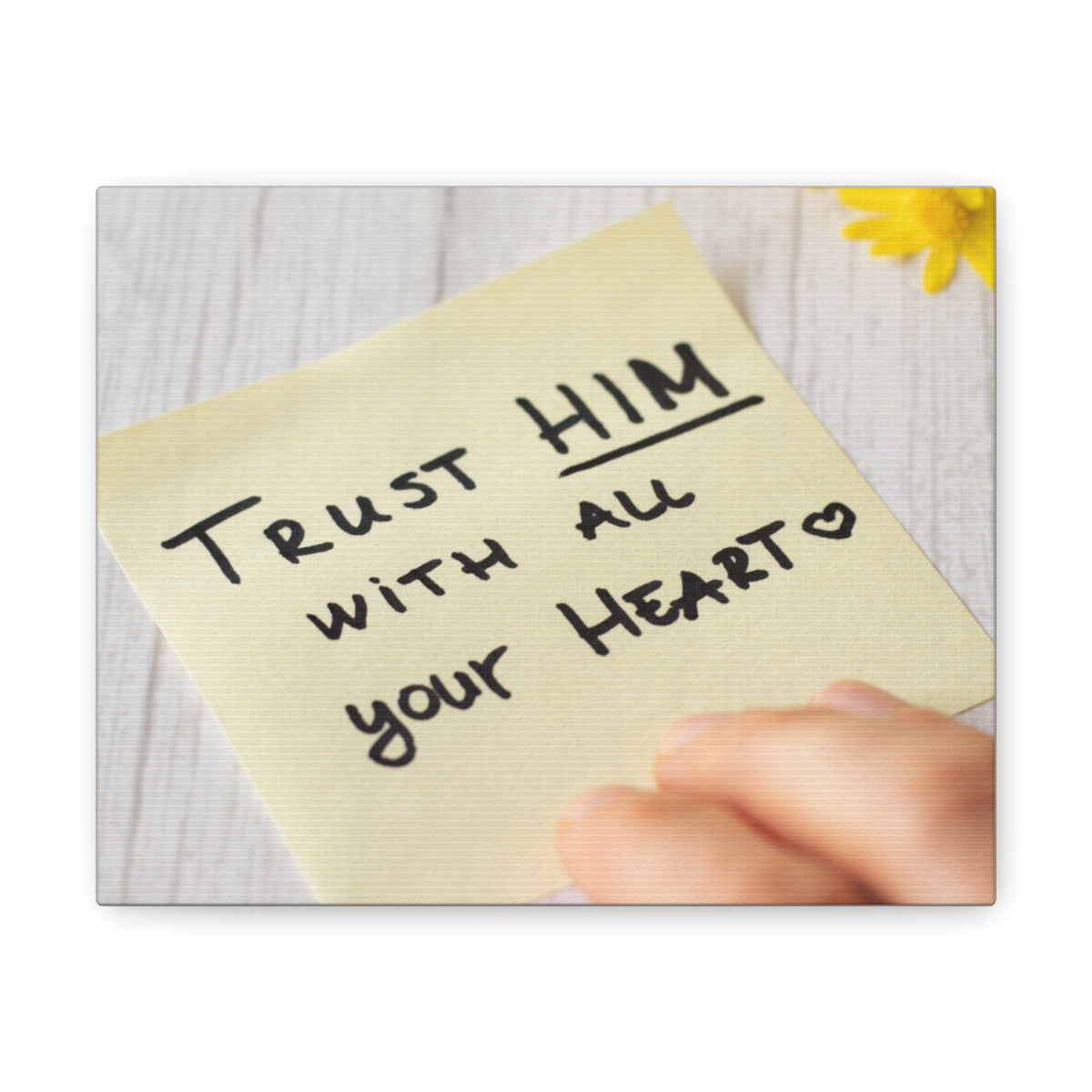 Scripture Walls Trust Him Notes 1 PETER 5:7 Christian Wall Art Bible Verse Print Ready to Hang Unframed-Express Your Love Gifts