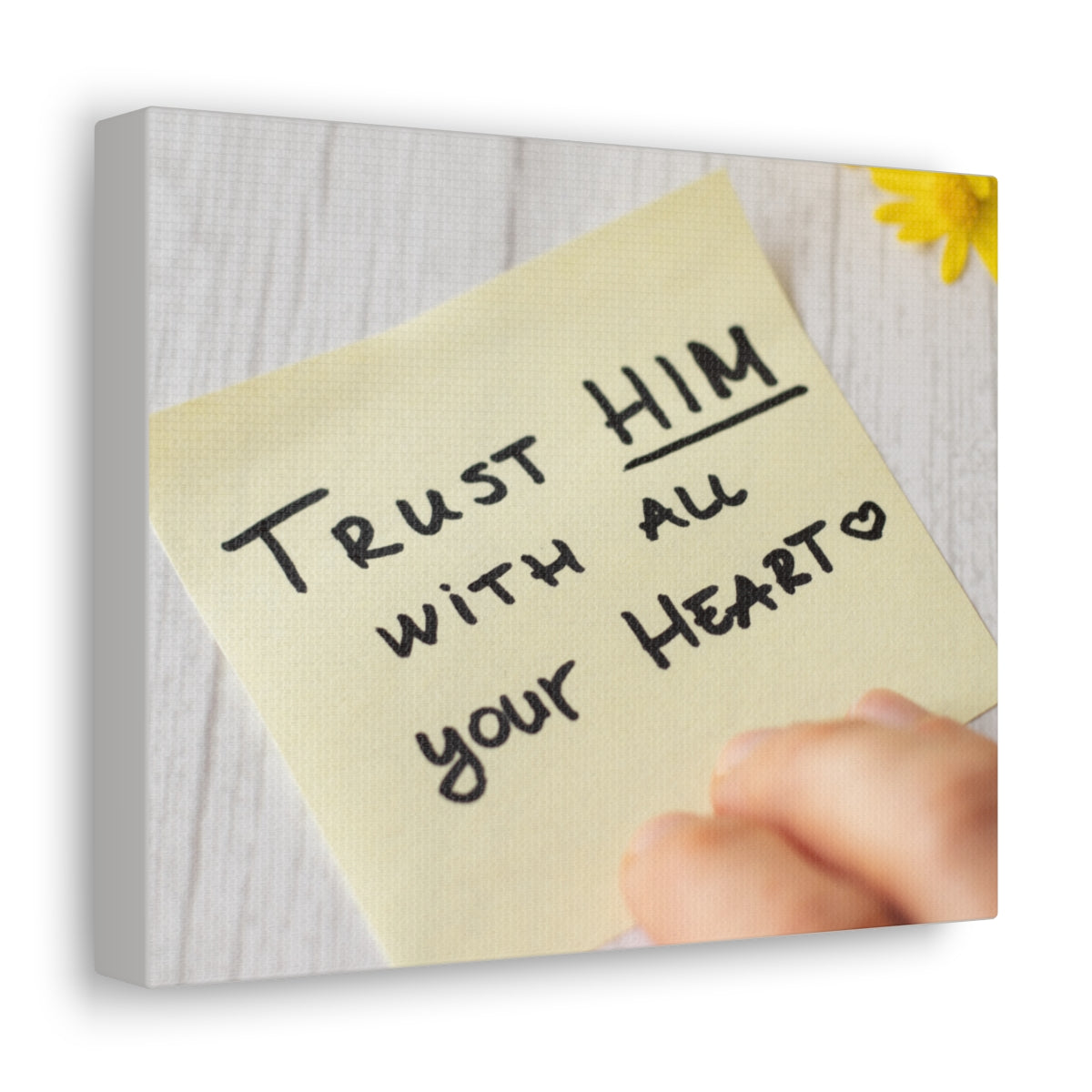 Scripture Walls Trust Him Notes 1 PETER 5:7 Christian Wall Art Bible Verse Print Ready to Hang Unframed-Express Your Love Gifts