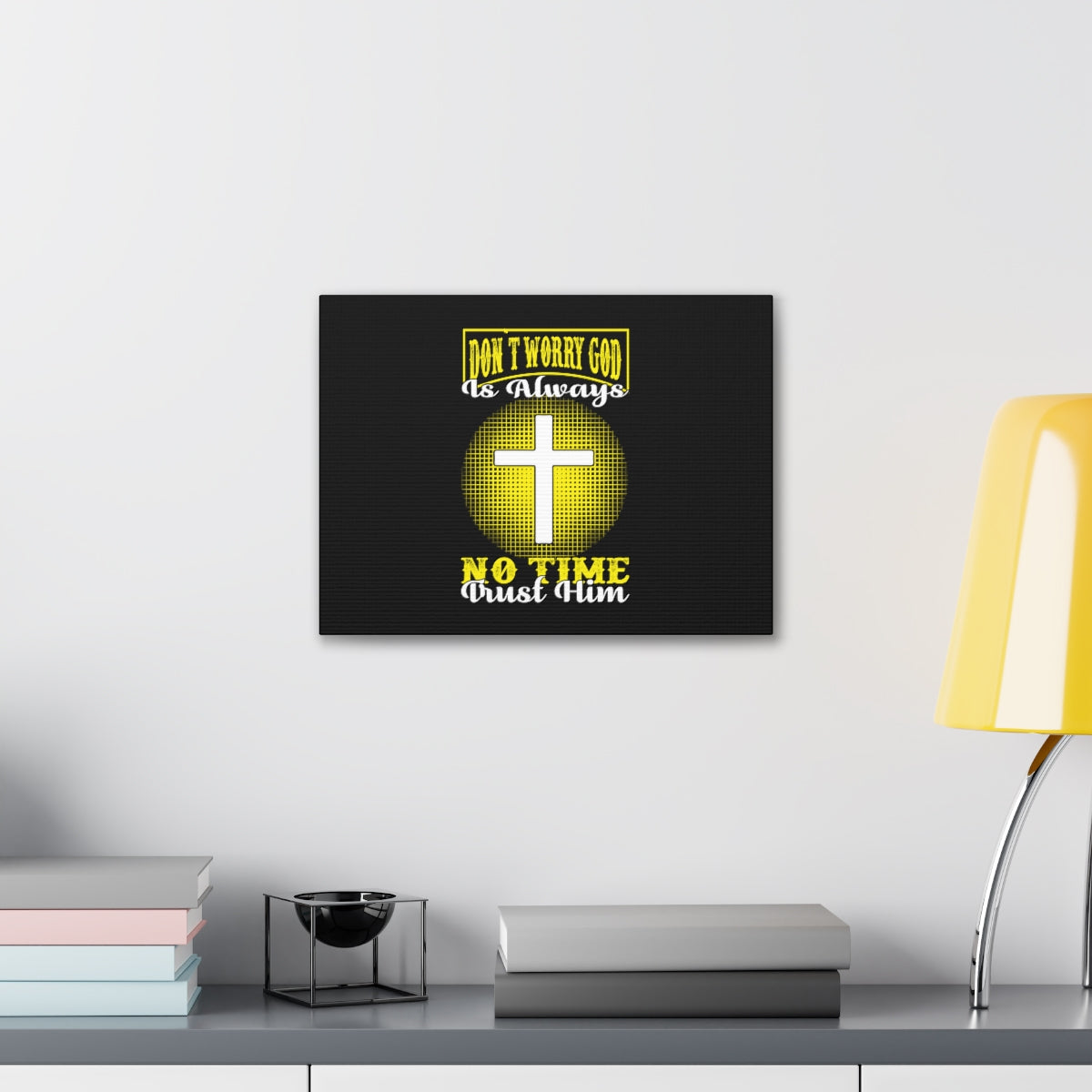 Scripture Walls Trust Him Psalm 37:3-7 Christian Wall Art Bible Verse Print Ready to Hang Unframed-Express Your Love Gifts