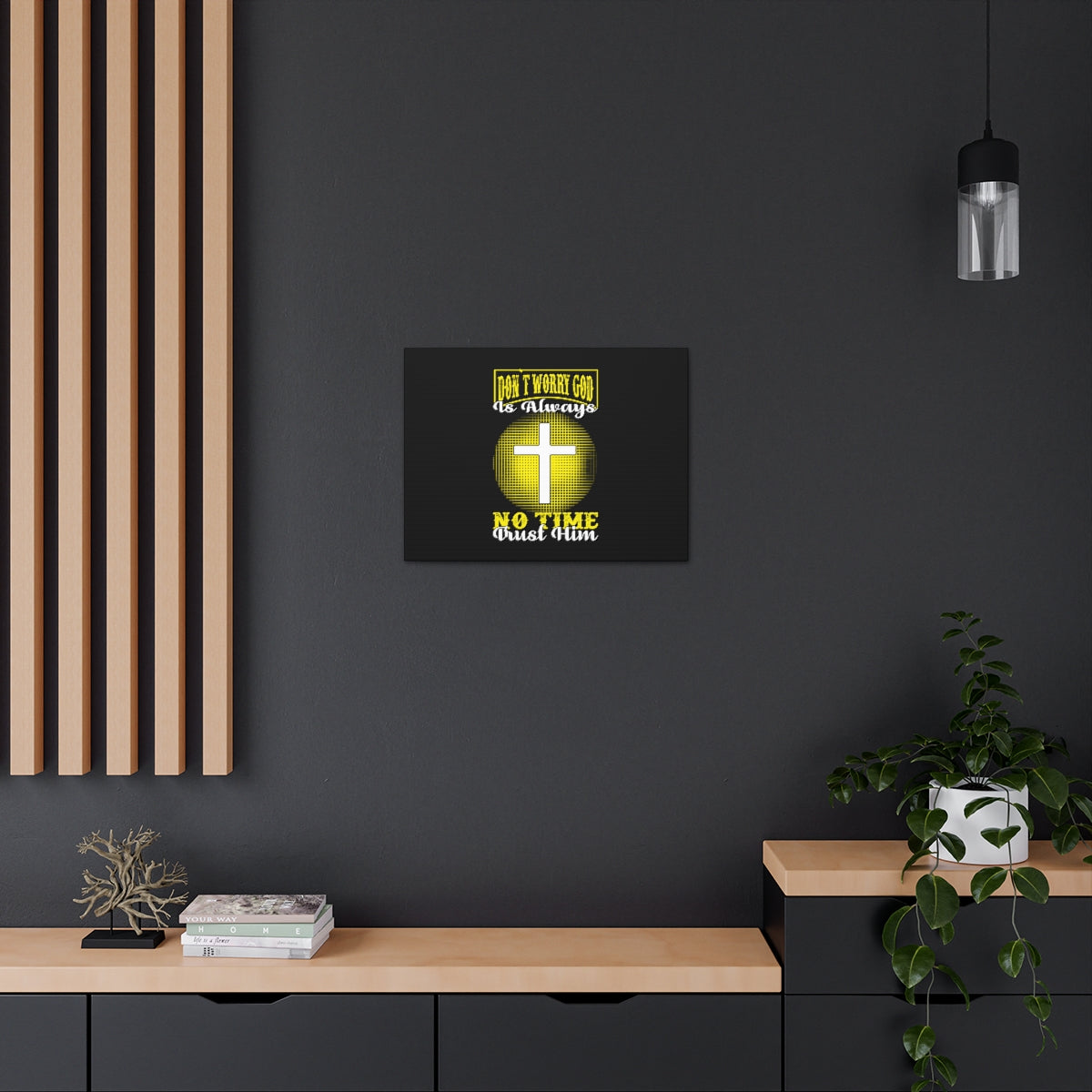 Scripture Walls Trust Him Psalm 37:3-7 Christian Wall Art Bible Verse Print Ready to Hang Unframed-Express Your Love Gifts
