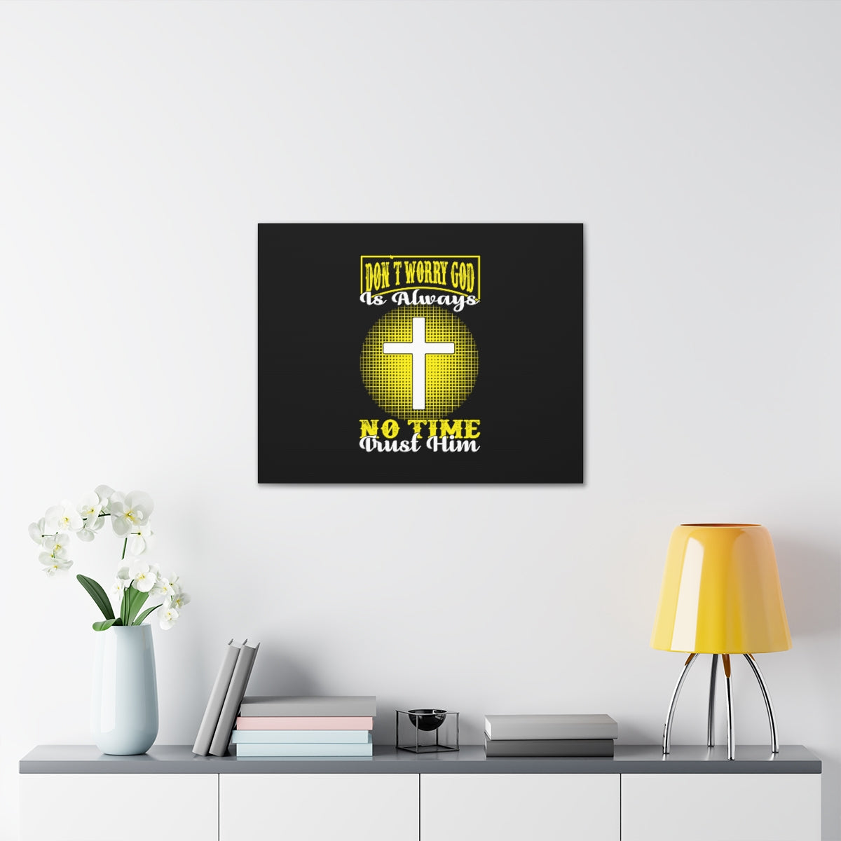 Scripture Walls Trust Him Psalm 37:3-7 Christian Wall Art Bible Verse Print Ready to Hang Unframed-Express Your Love Gifts