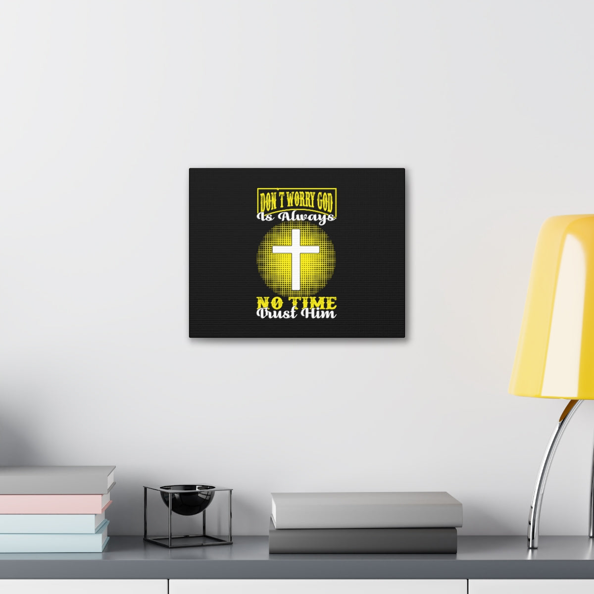 Scripture Walls Trust Him Psalm 37:3-7 Christian Wall Art Bible Verse Print Ready to Hang Unframed-Express Your Love Gifts