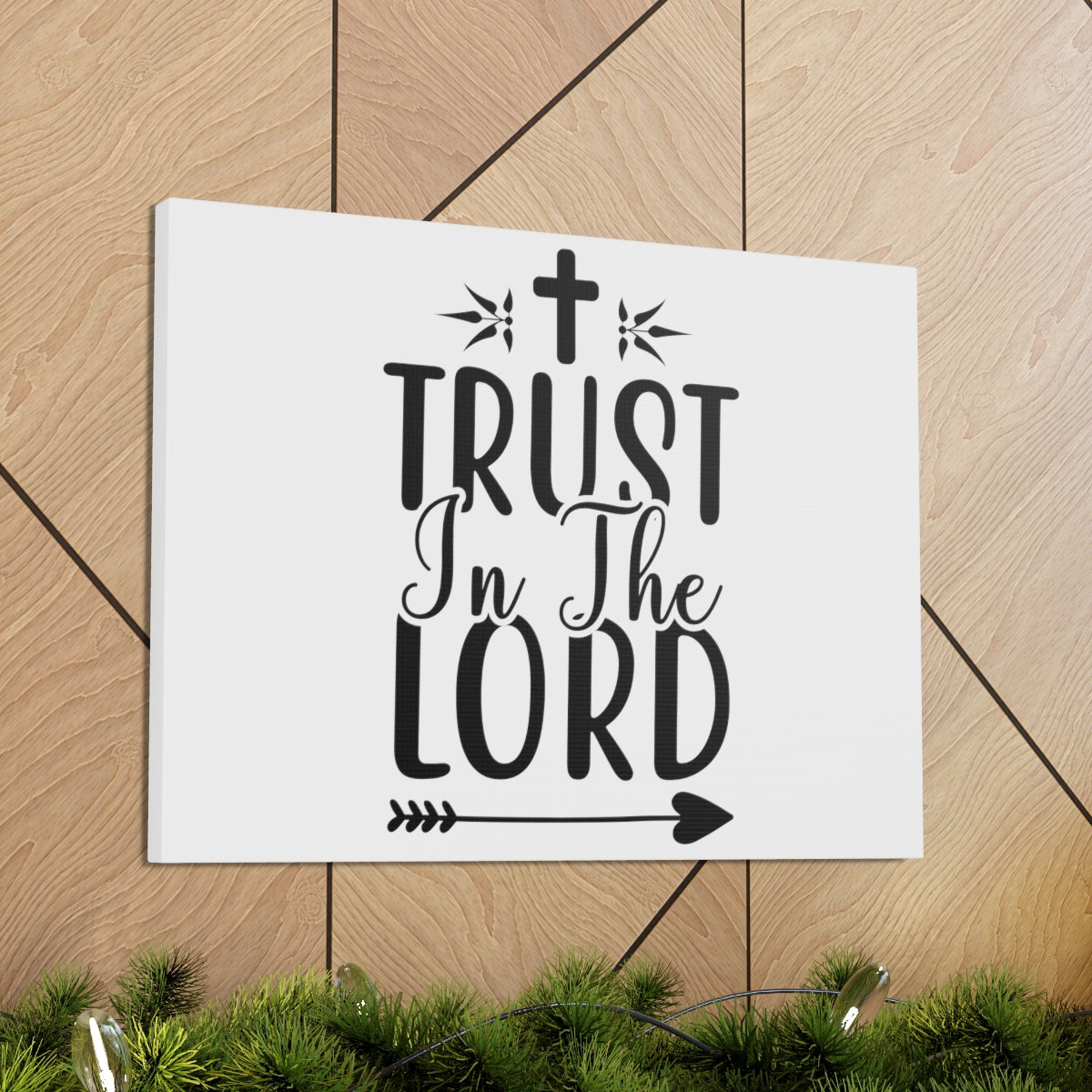 Scripture Walls Trust In The Lord Hebrews 13:8 Christian Wall Art Print Ready to Hang Unframed-Express Your Love Gifts