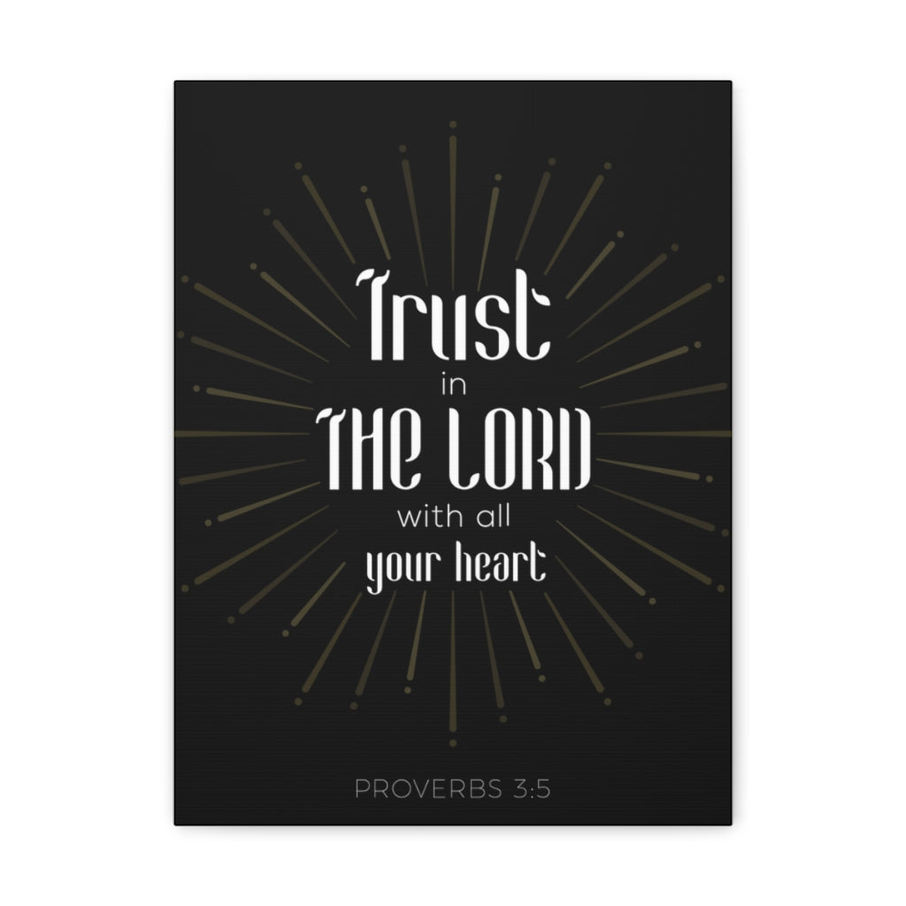 Scripture Walls Trust In The Lord Proverbs 3:5 Christian Wall Art Bible Verse Print Ready To Hang Unframed-Express Your Love Gifts