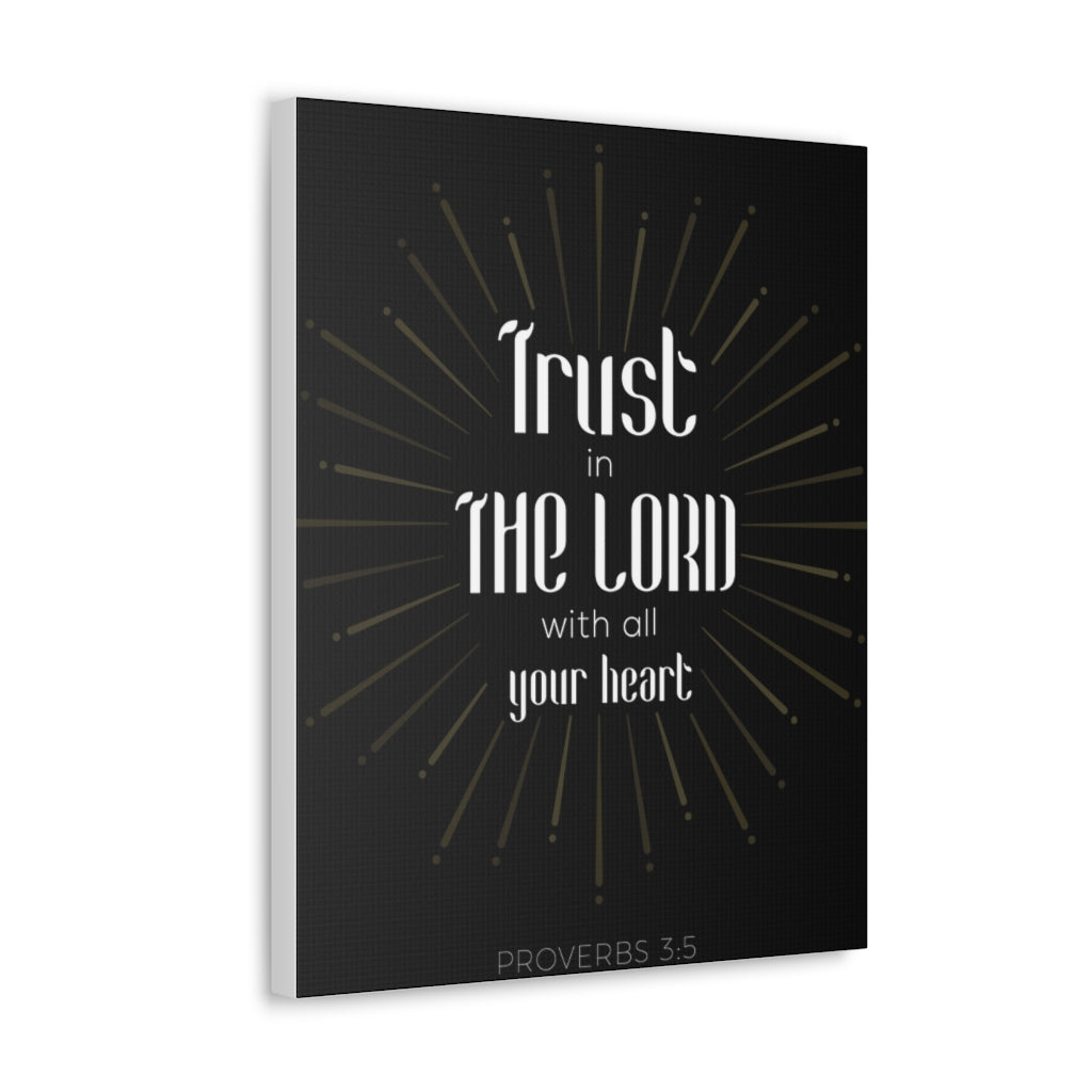 Scripture Walls Trust In The Lord Proverbs 3:5 Christian Wall Art Bible Verse Print Ready To Hang Unframed-Express Your Love Gifts