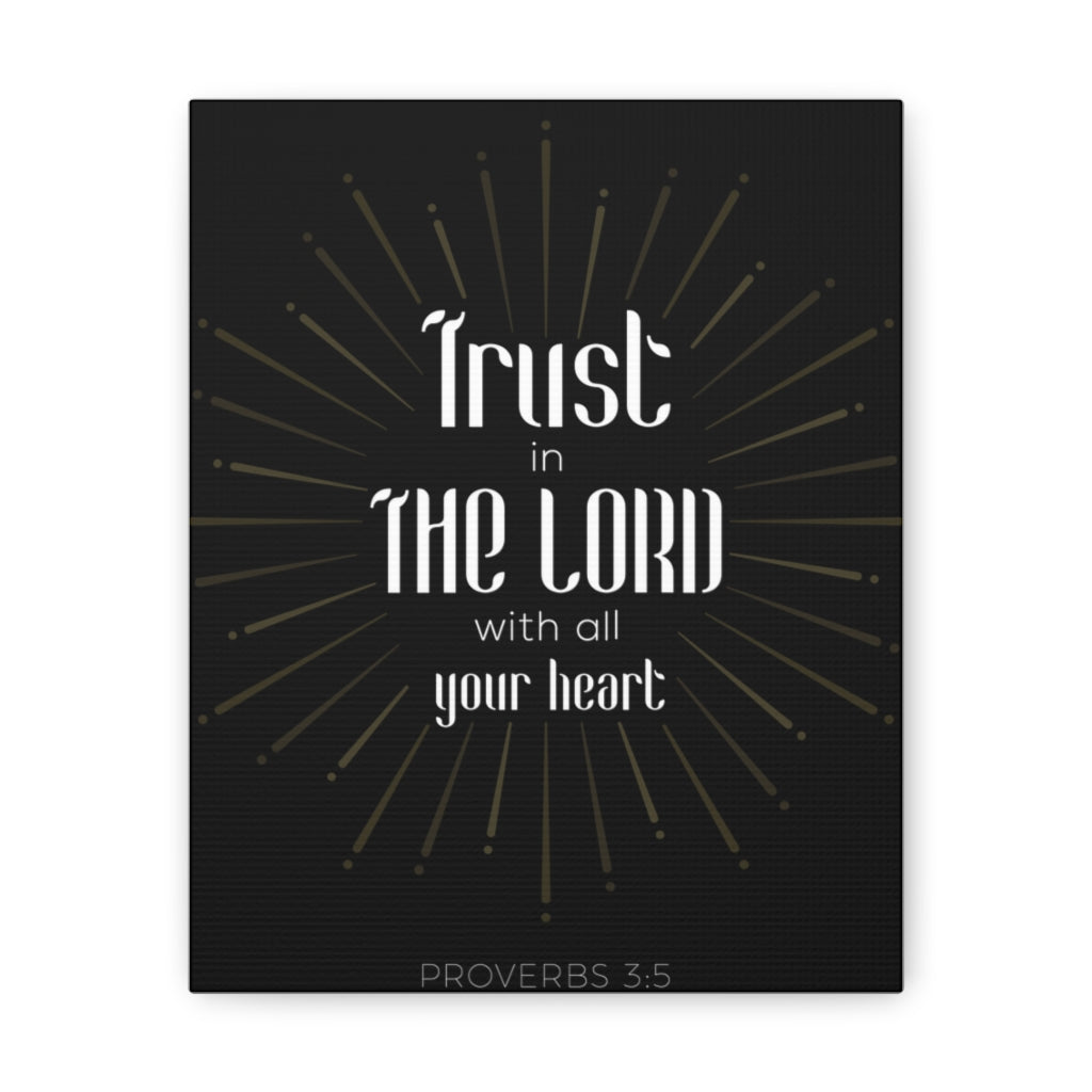 Scripture Walls Trust In The Lord Proverbs 3:5 Christian Wall Art Bible Verse Print Ready To Hang Unframed-Express Your Love Gifts