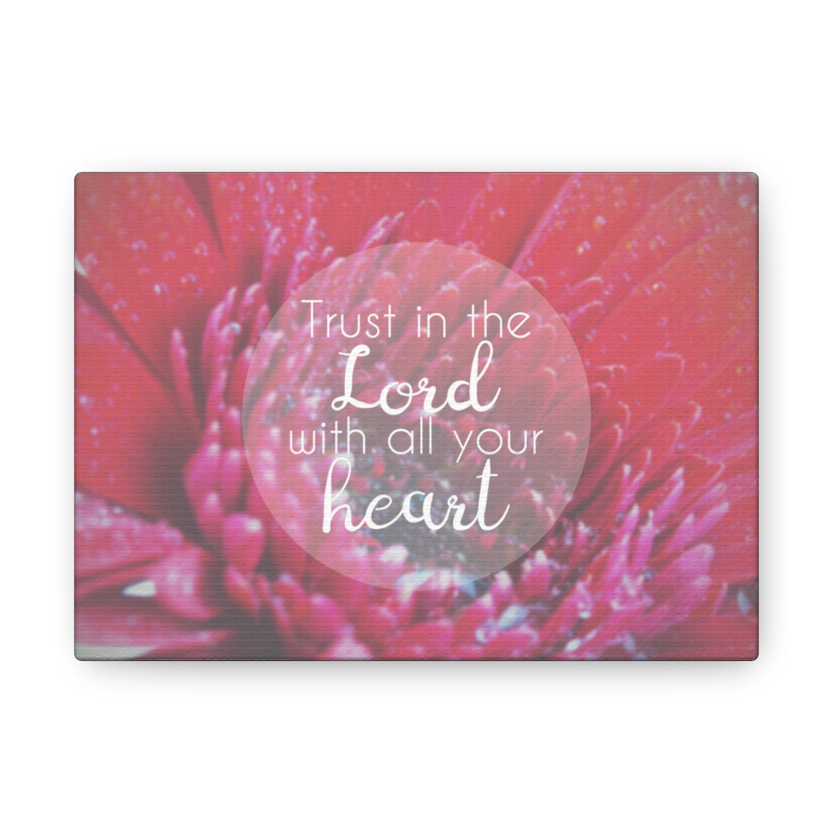 Scripture Walls Trust In The Lord Proverbs 3:5 Red Christian Wall Art Bible Verse Print Ready to Hang Unframed-Express Your Love Gifts