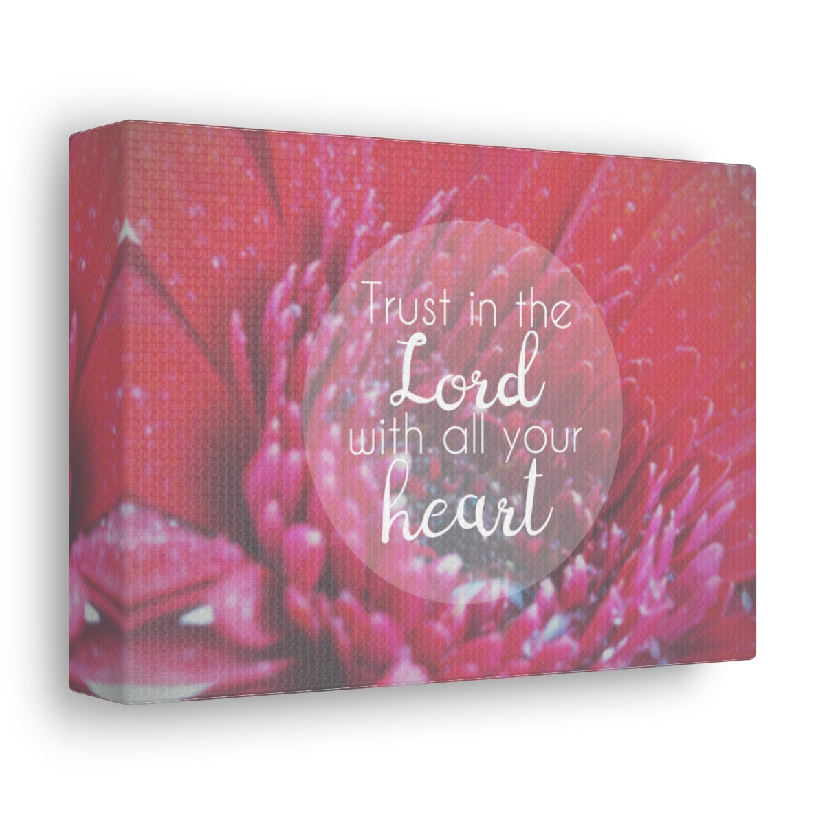 Scripture Walls Trust In The Lord Proverbs 3:5 Red Christian Wall Art Bible Verse Print Ready to Hang Unframed-Express Your Love Gifts