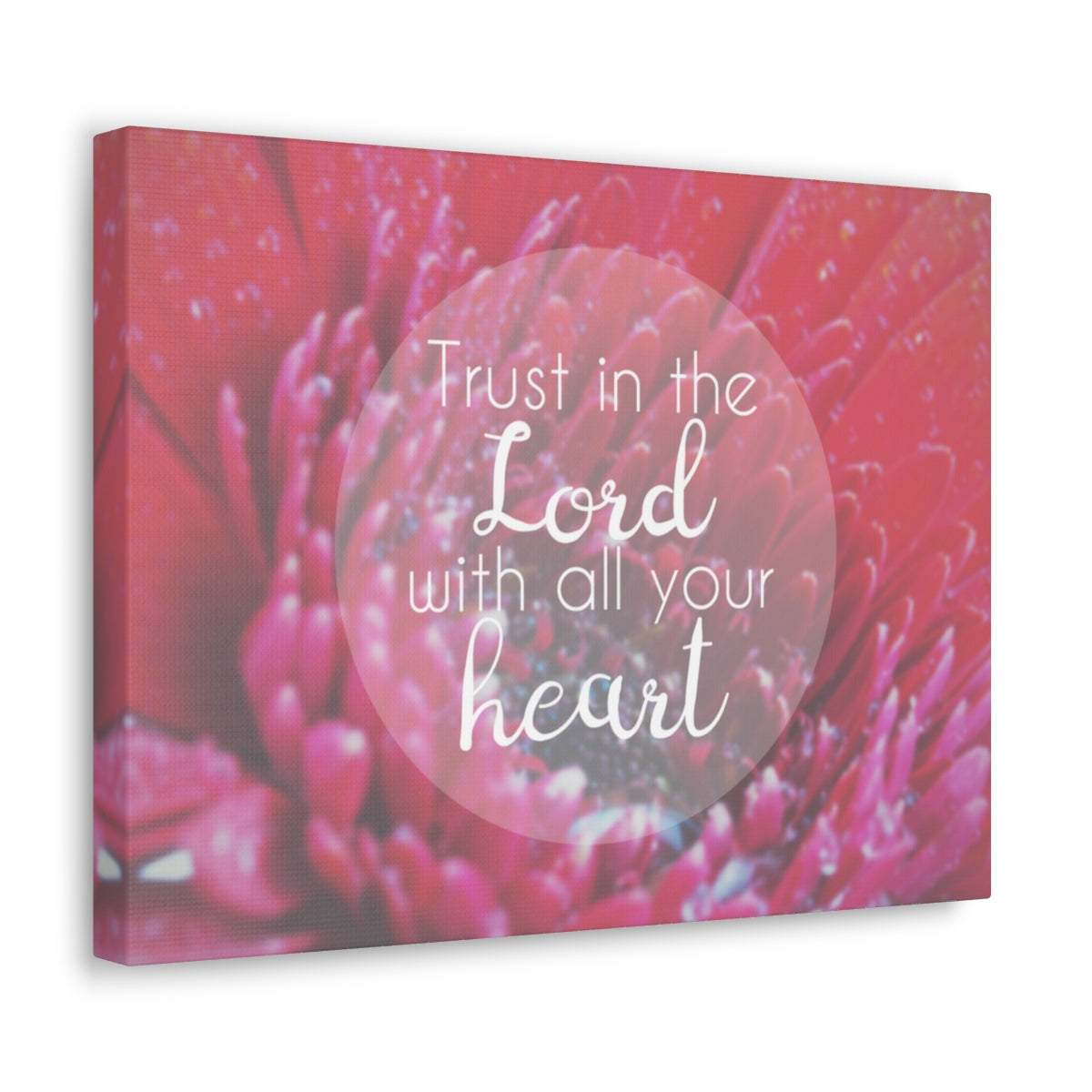 Scripture Walls Trust In The Lord Proverbs 3:5 Red Christian Wall Art Bible Verse Print Ready to Hang Unframed-Express Your Love Gifts