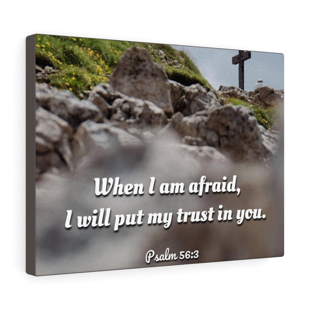 Scripture Walls Trust In Thee Psalms 56:3 Bible Verse Canvas Christian Wall Art Ready to Hang Unframed-Express Your Love Gifts