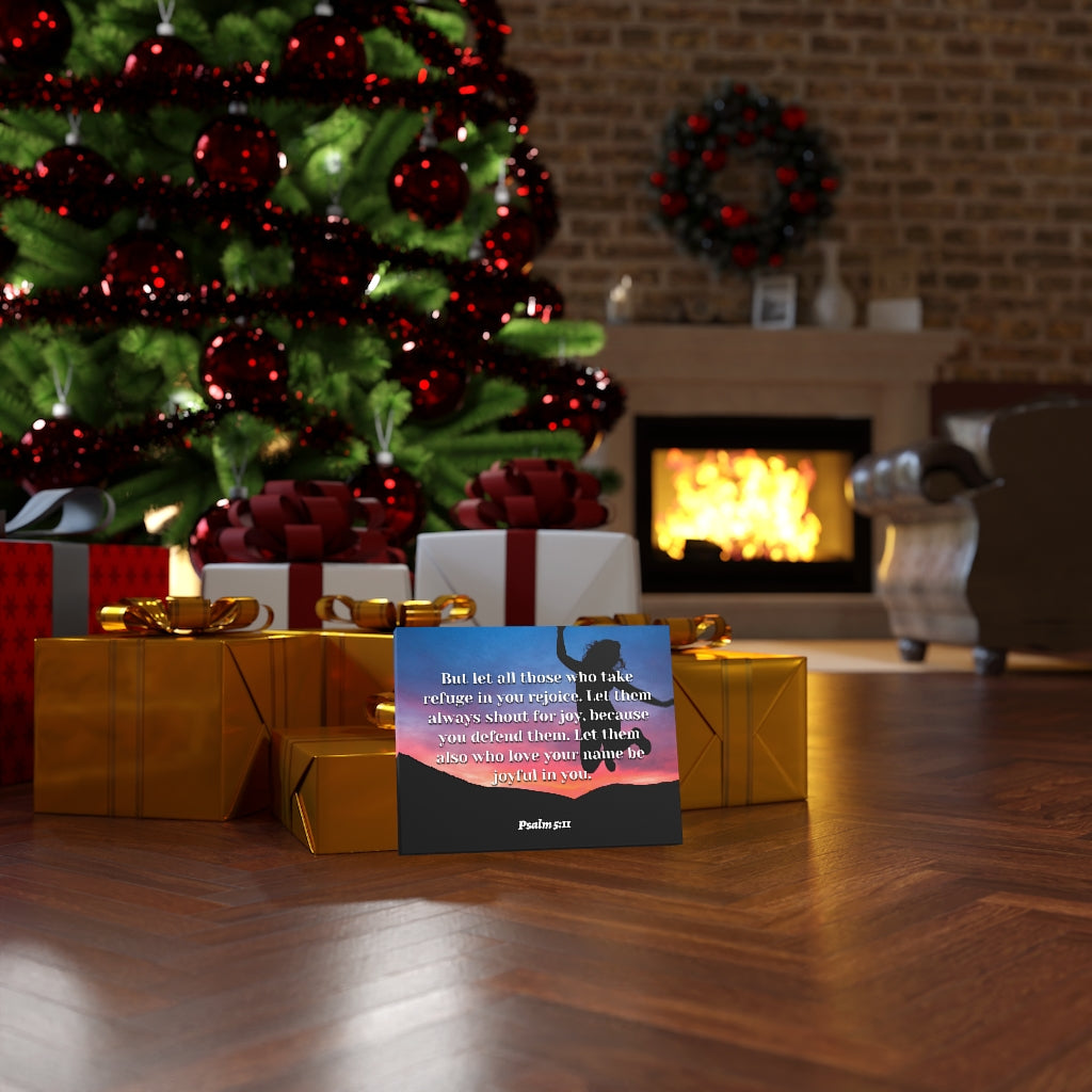 Scripture Walls Trust In You Psalm 5:11 Bible Verse Canvas Christian Wall Art Ready to Hang Unframed-Express Your Love Gifts