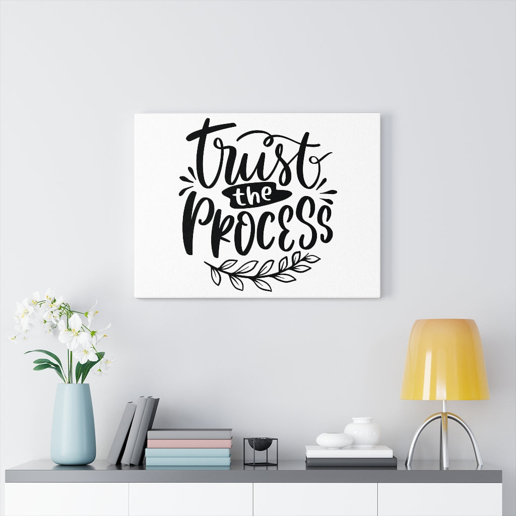 Scripture Walls Trust The Process Leaves Bible Verse Canvas Christian Wall Art Ready to Hang Unframed-Express Your Love Gifts