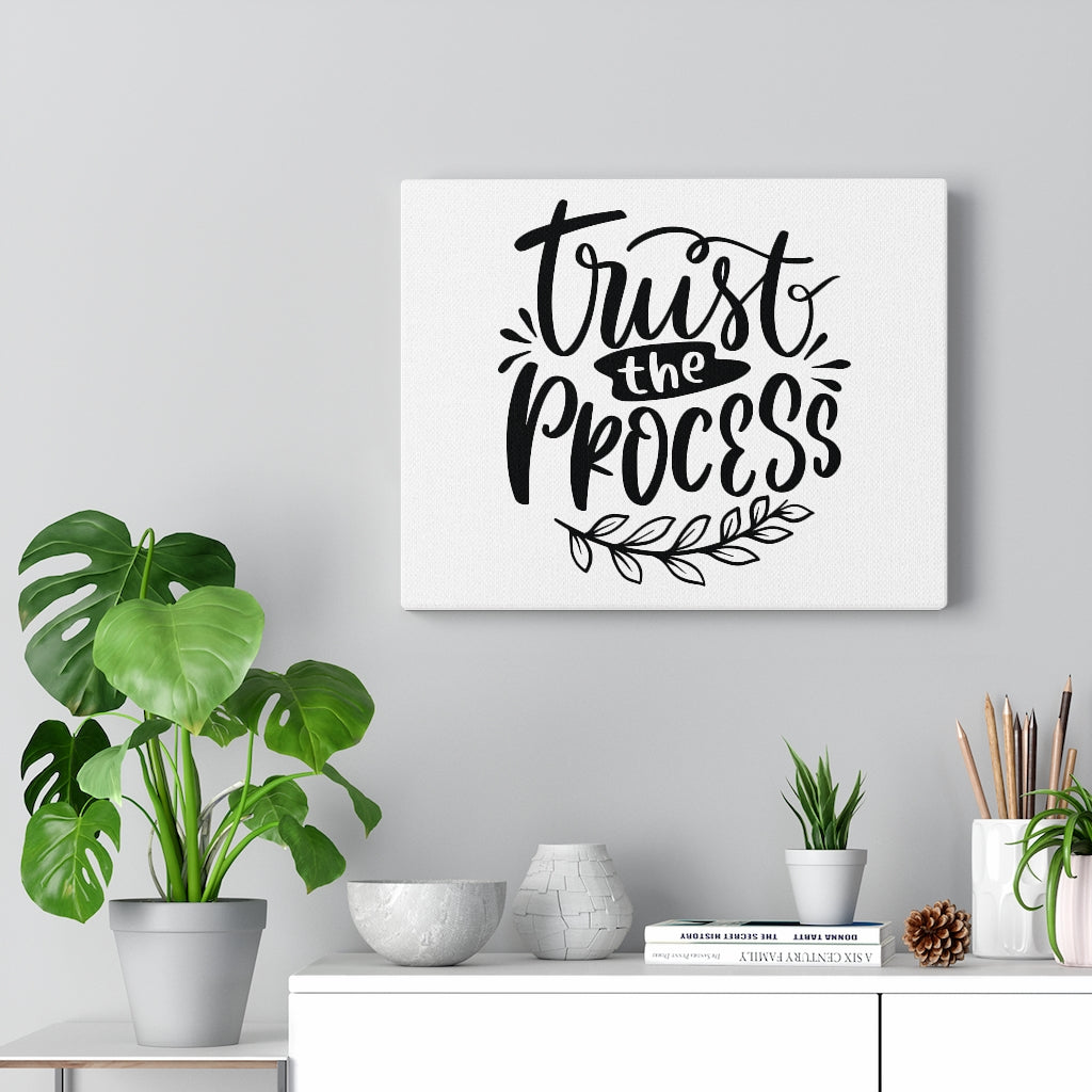 Scripture Walls Trust The Process Leaves Bible Verse Canvas Christian Wall Art Ready to Hang Unframed-Express Your Love Gifts