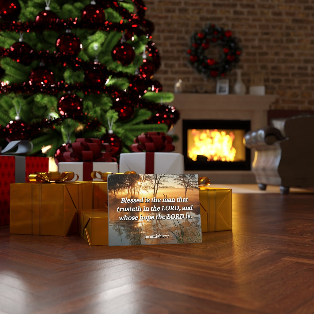 Scripture Walls Trusteth Jeremiah 17:7 Bible Verse Canvas Christian Wall Art Ready to Hang Unframed-Express Your Love Gifts