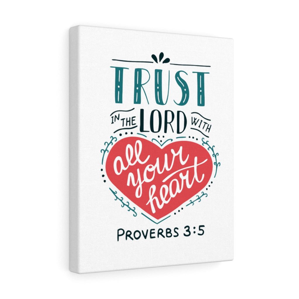 Scripture Walls Truth In The Lord Proverbs 3:5 Bible Verse Canvas Christian Wall Art Ready to Hang Unframed-Express Your Love Gifts