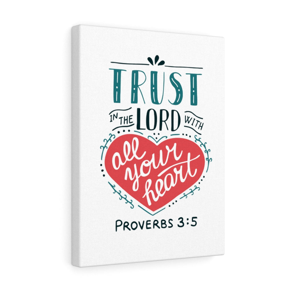 Scripture Walls Truth In The Lord Proverbs 3:5 Bible Verse Canvas Christian Wall Art Ready to Hang Unframed-Express Your Love Gifts