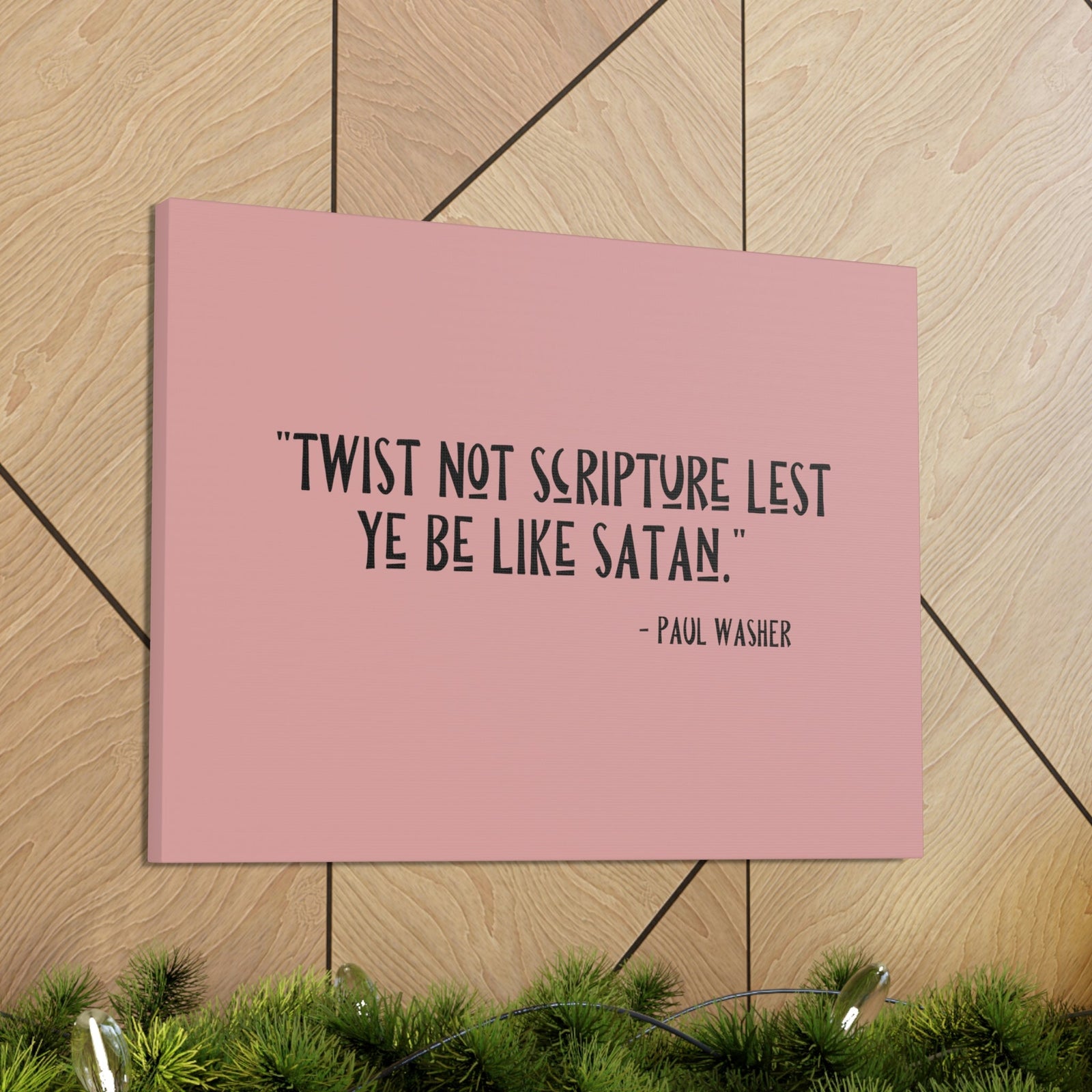 Scripture Walls Twist Not Scripture Revelation 22:19 Bible Canvas Christian Wall Art Ready to Hang Unframed-Express Your Love Gifts
