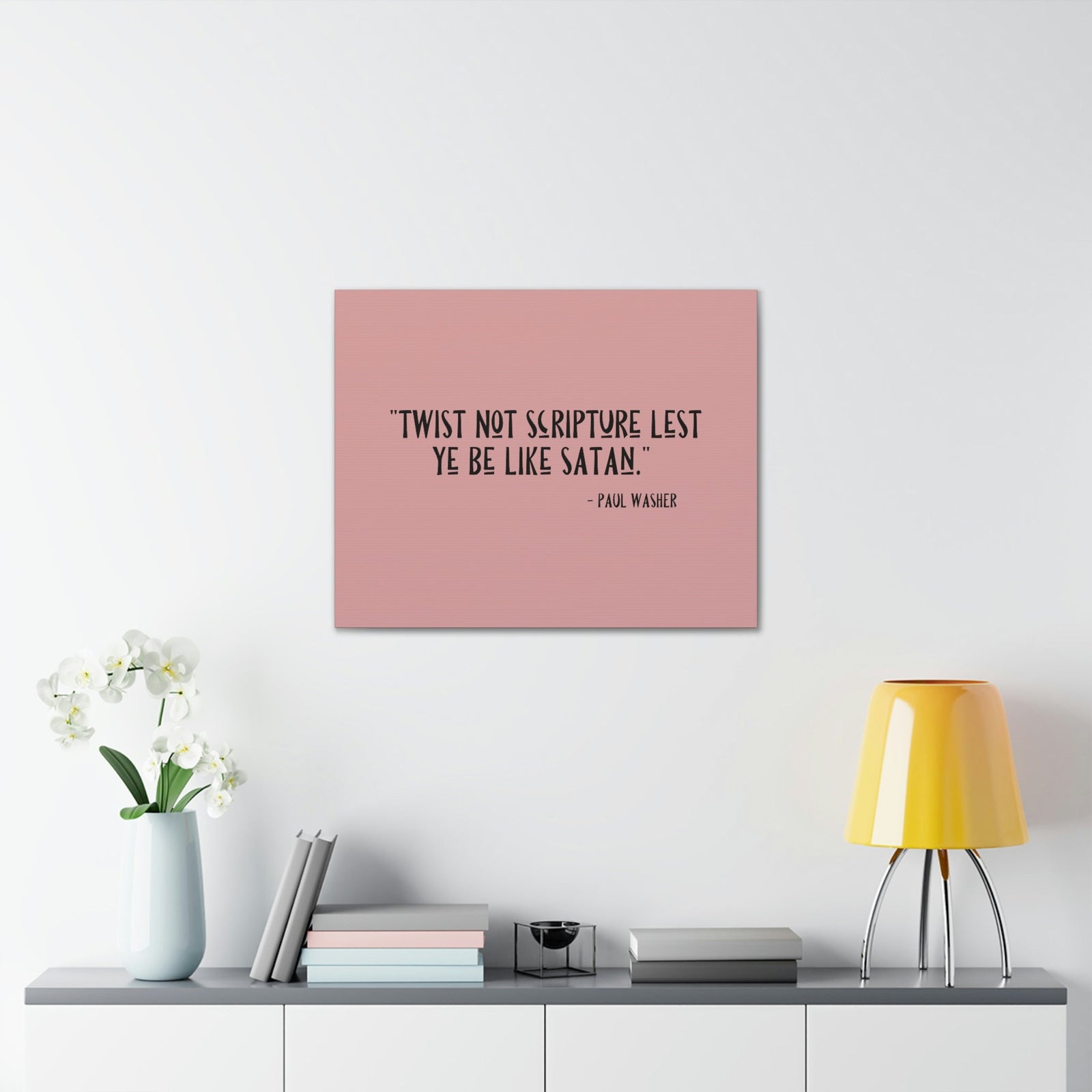 Scripture Walls Twist Not Scripture Revelation 22:19 Bible Canvas Christian Wall Art Ready to Hang Unframed-Express Your Love Gifts