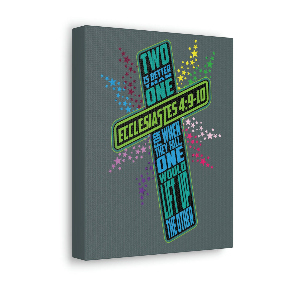 Scripture Walls Two Is Better Than One Ecclesiastes 4:9 Bible Verse Canvas Christian Wall Art Ready To Hang Unframed-Express Your Love Gifts