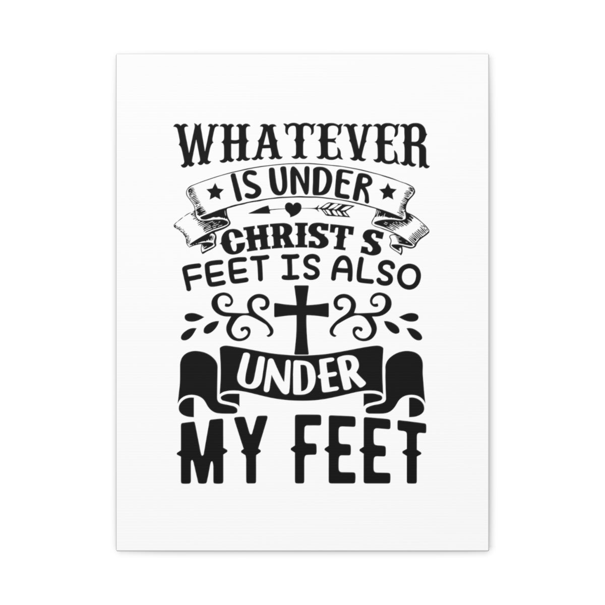 Scripture Walls Under Christ 1 Corinthians 15:27 Christian Wall Art Bible Verse Print Ready to Hang Unframed-Express Your Love Gifts