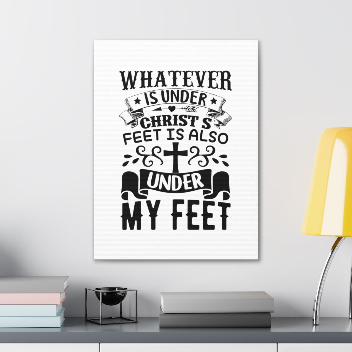 Scripture Walls Under Christ 1 Corinthians 15:27 Christian Wall Art Bible Verse Print Ready to Hang Unframed-Express Your Love Gifts