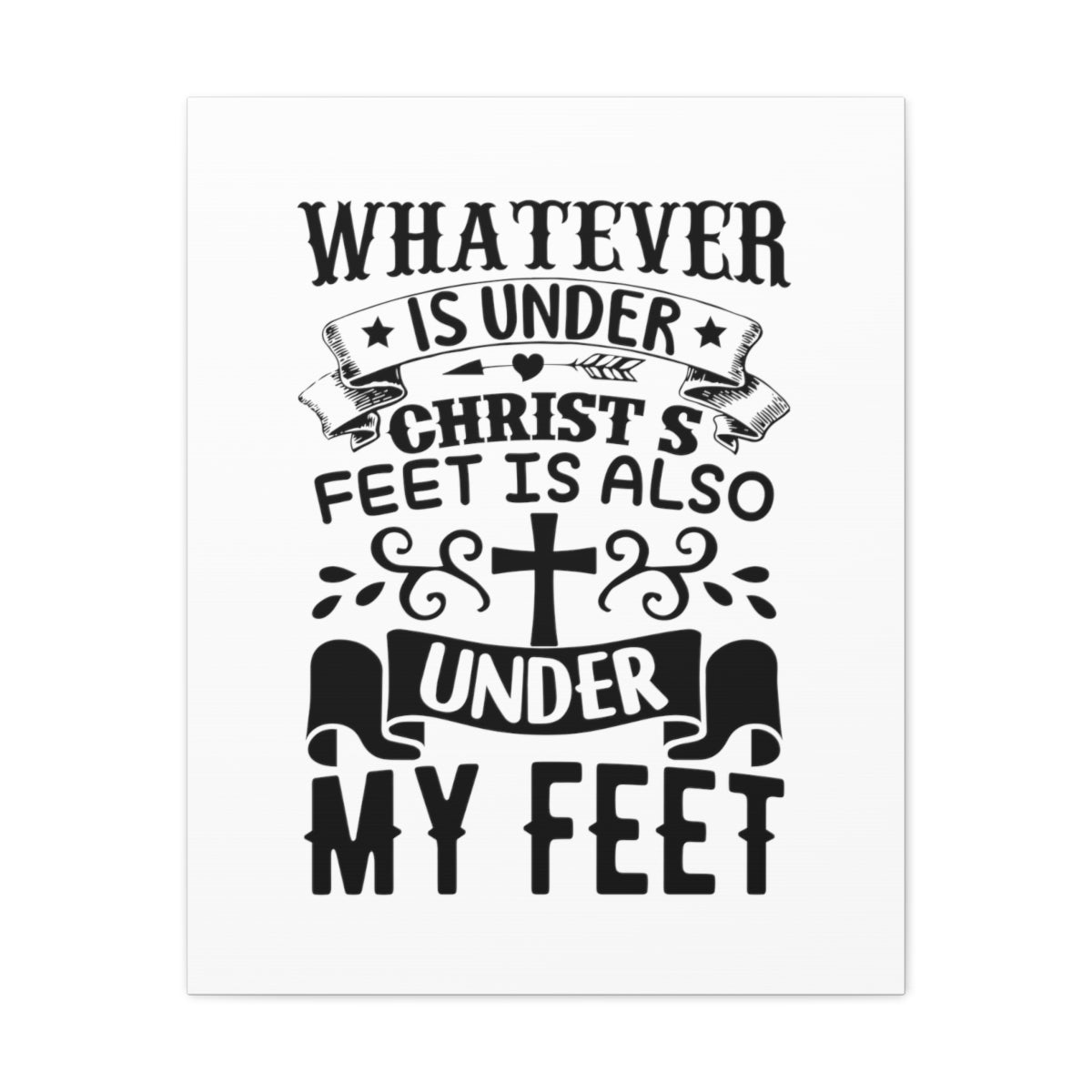 Scripture Walls Under Christ 1 Corinthians 15:27 Christian Wall Art Bible Verse Print Ready to Hang Unframed-Express Your Love Gifts