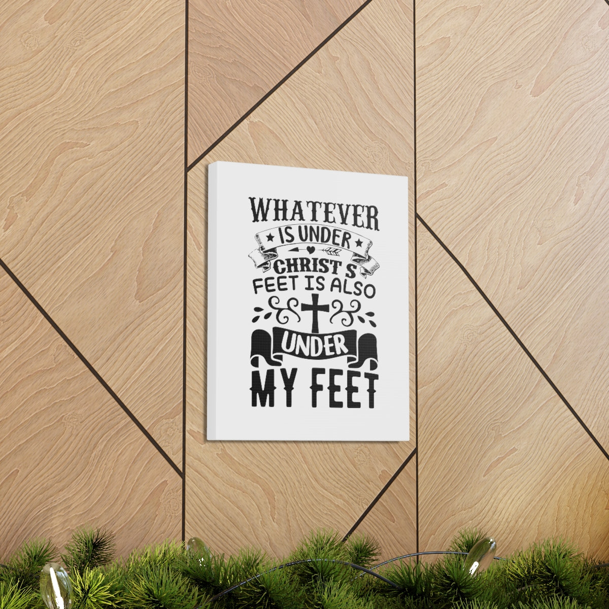 Scripture Walls Under Christ 1 Corinthians 15:27 Christian Wall Art Bible Verse Print Ready to Hang Unframed-Express Your Love Gifts