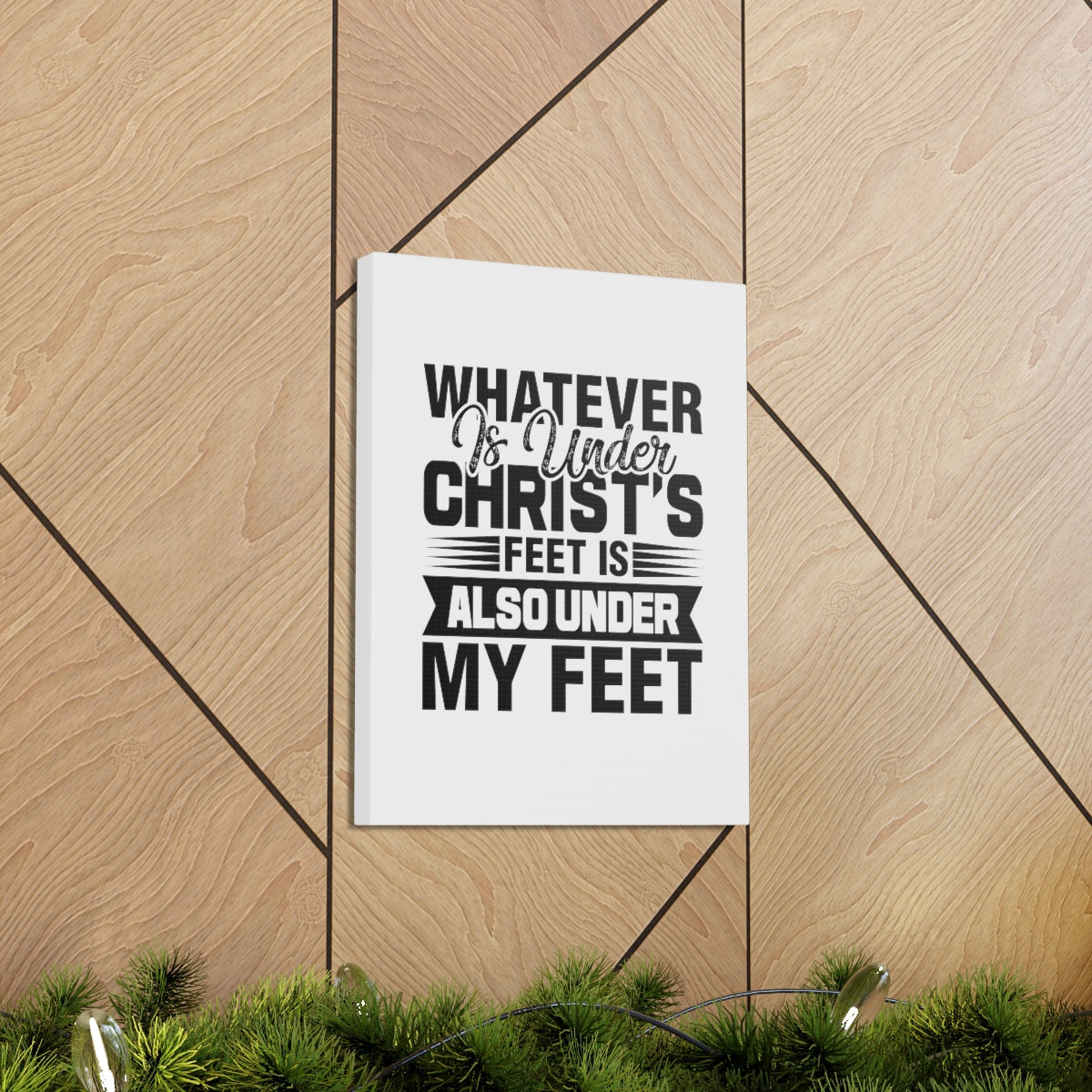 Scripture Walls Under Christ's Feet 2 Corinthians 13:5 Christian Wall Art Bible Verse Print Ready to Hang Unframed-Express Your Love Gifts