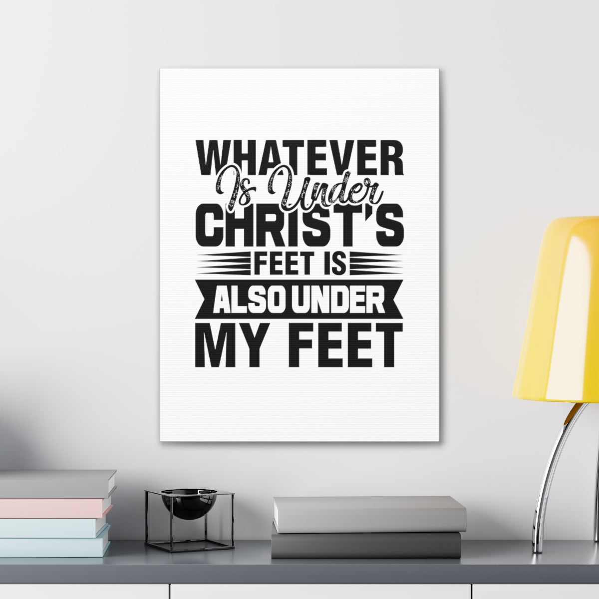 Scripture Walls Under Christ's Feet 2 Corinthians 13:5 Christian Wall Art Bible Verse Print Ready to Hang Unframed-Express Your Love Gifts