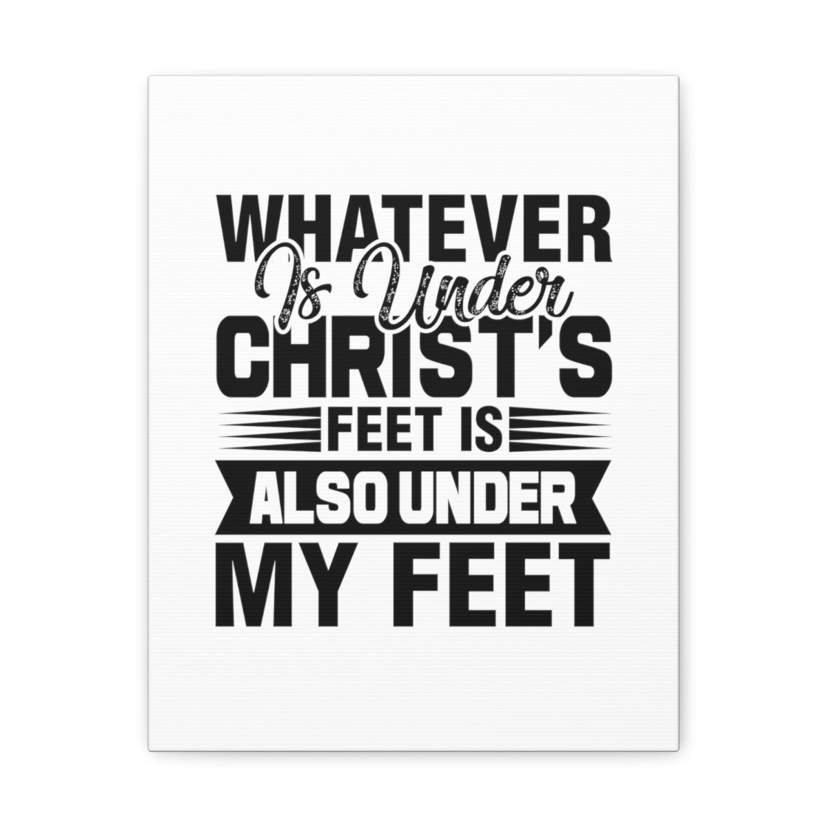 Scripture Walls Under Christ's Feet 2 Corinthians 13:5 Christian Wall Art Bible Verse Print Ready to Hang Unframed-Express Your Love Gifts