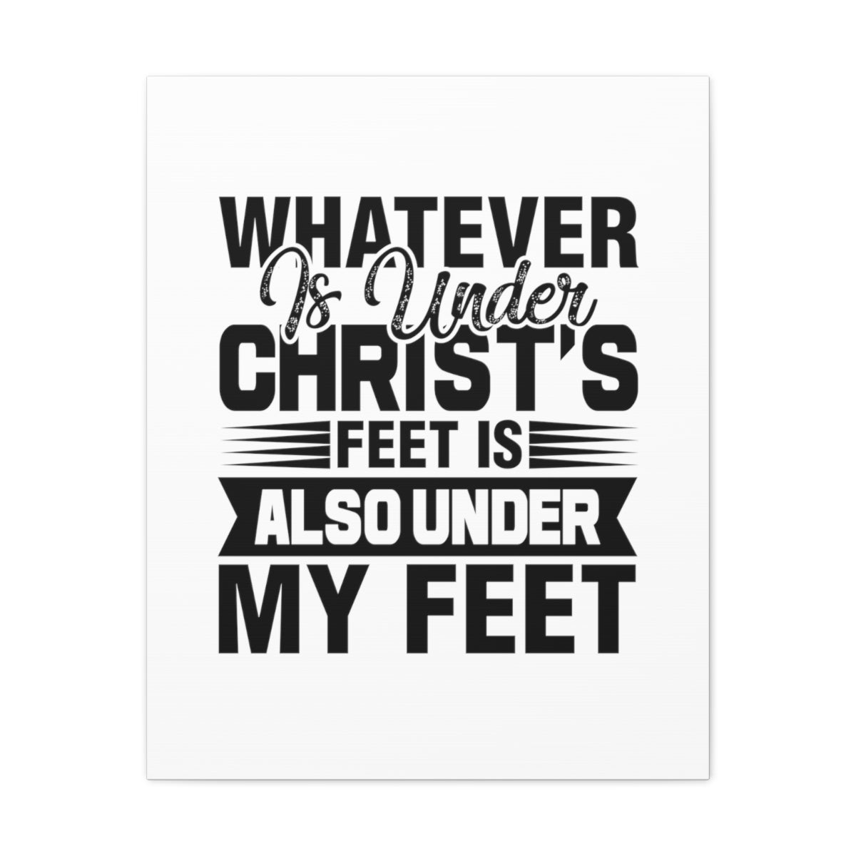 Scripture Walls Under Christ's Feet 2 Corinthians 13:5 Christian Wall Art Bible Verse Print Ready to Hang Unframed-Express Your Love Gifts