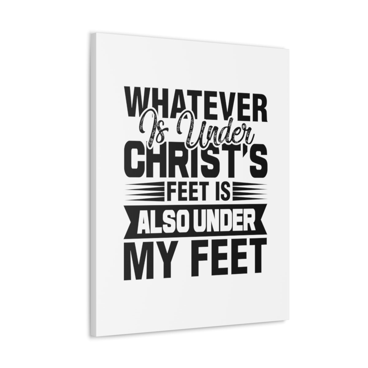 Scripture Walls Under Christ's Feet 2 Corinthians 13:5 Christian Wall Art Bible Verse Print Ready to Hang Unframed-Express Your Love Gifts