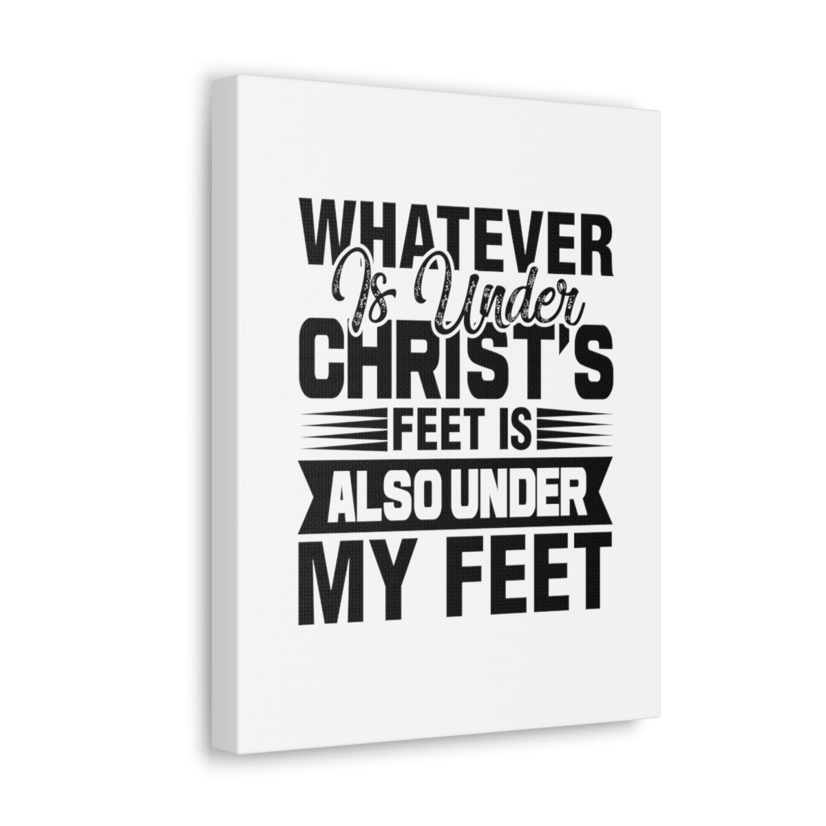 Scripture Walls Under Christ's Feet 2 Corinthians 13:5 Christian Wall Art Bible Verse Print Ready to Hang Unframed-Express Your Love Gifts