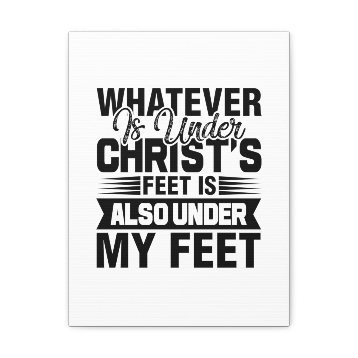 Scripture Walls Under Christ's Feet 2 Corinthians 13:5 Christian Wall Art Bible Verse Print Ready to Hang Unframed-Express Your Love Gifts