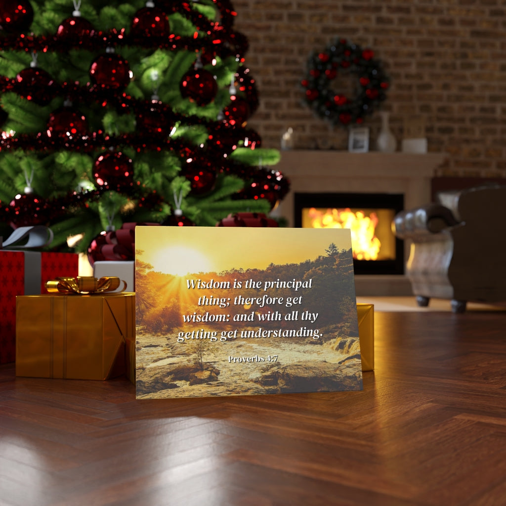 Scripture Walls Understanding Proverbs 4:7 Bible Verse Canvas Christian Wall Art Ready to Hang Unframed-Express Your Love Gifts
