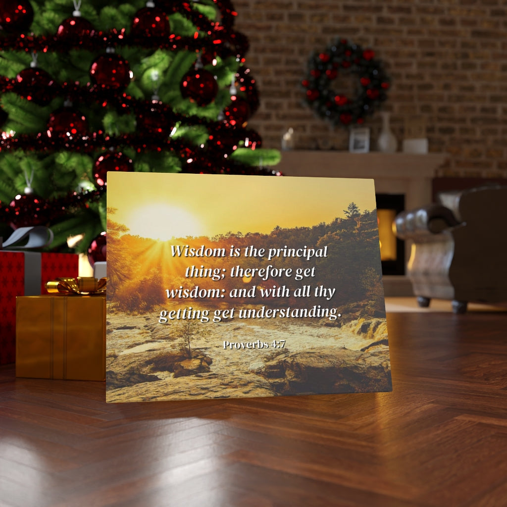 Scripture Walls Understanding Proverbs 4:7 Bible Verse Canvas Christian Wall Art Ready to Hang Unframed-Express Your Love Gifts