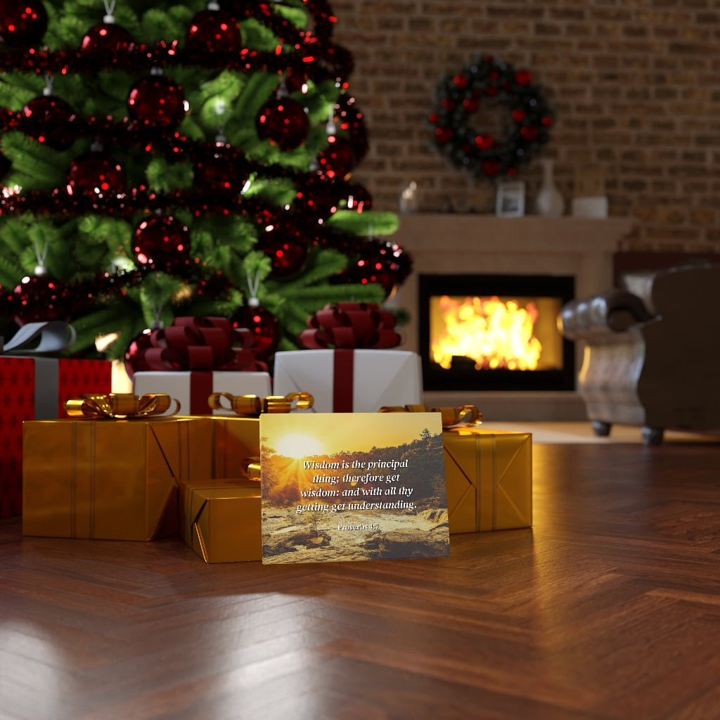 Scripture Walls Understanding Proverbs 4:7 Bible Verse Canvas Christian Wall Art Ready to Hang Unframed-Express Your Love Gifts